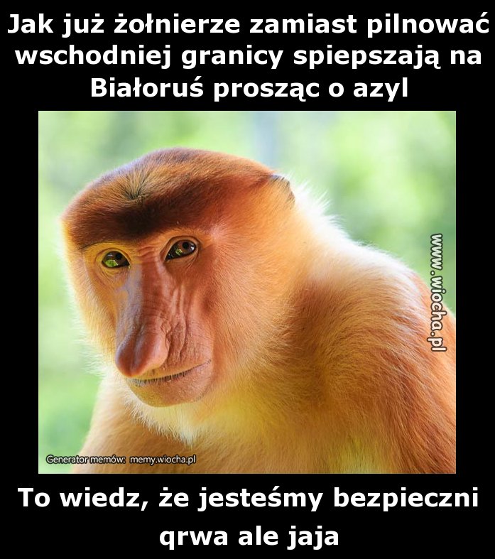 Jak już żołnierze zamiast pilnować wschodniej
