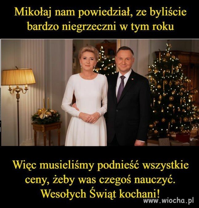 Życzenia od pary prezydenckiej