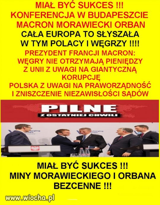 Miał być sukces a PiSowi się posrało jak zwykle.