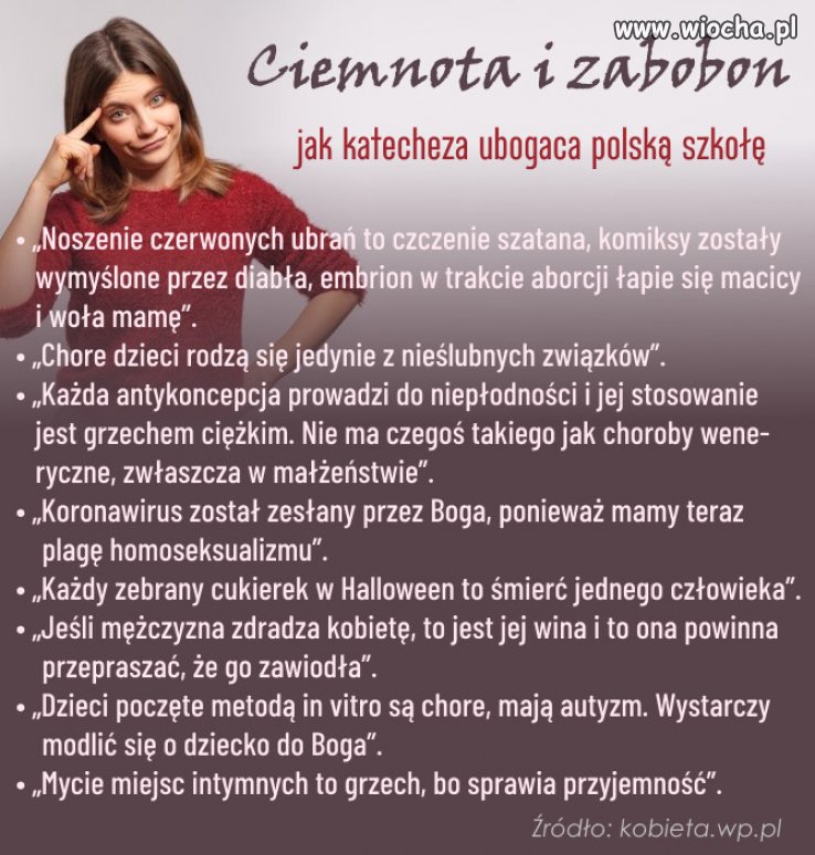 Chcemy szkoły bez ciemnoty i zabobonów, dlatego walczymy o szkołę wolną od religii