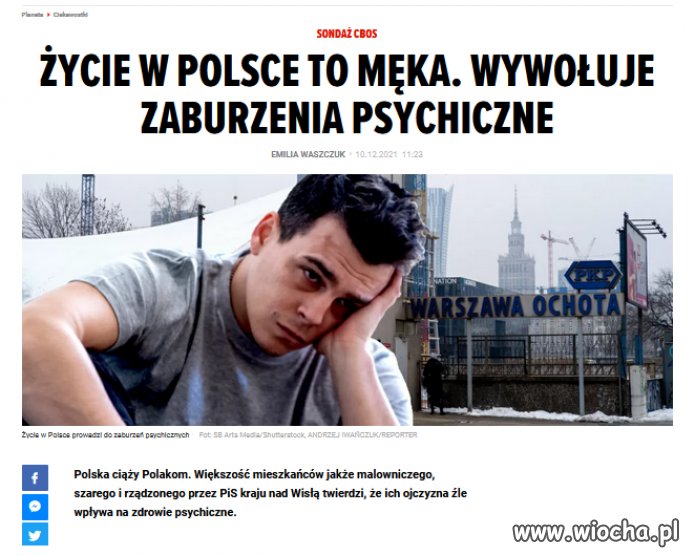 Życie w Polsce to jedna wielka, nieuleczalna choroba?  