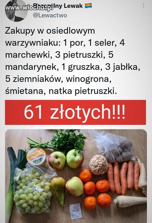 Niby zwykłe zakupy ale ta cena...