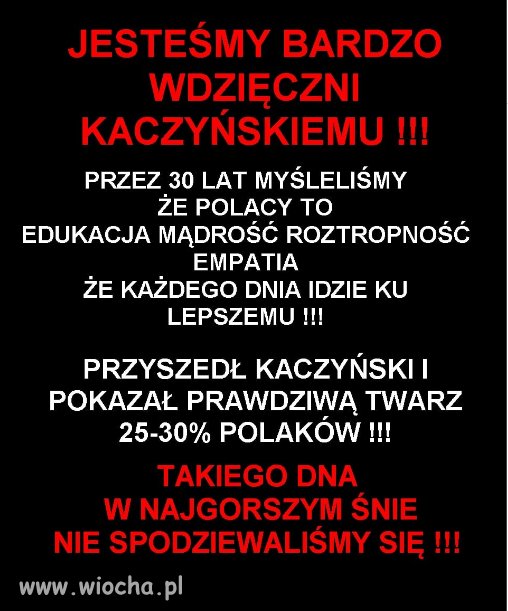 Mowia ze Polacy to Wybrany Narod...
