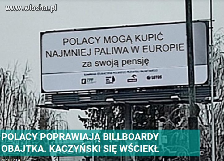 Kij ma dwa konce! Polacy nie tacy glupi, jak propaganda PiSu!
