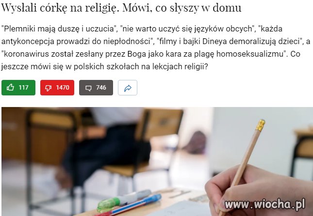 Następny z własnymi poglądami uczy religii