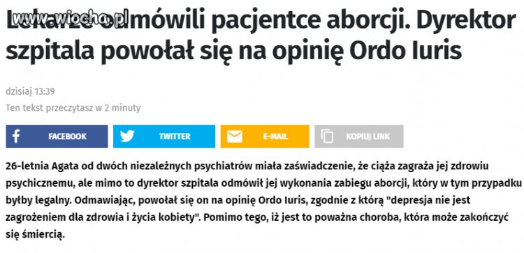 Prawnicy oceniają czy depresja zagraża zdrowiu