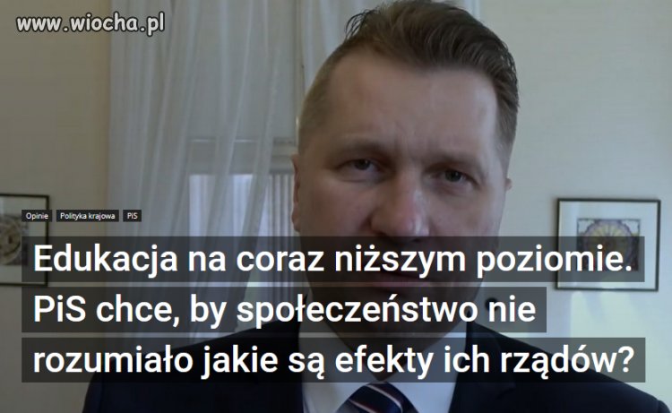 Im glupszy narod, tym latwiej nim manipulowac i okradac!