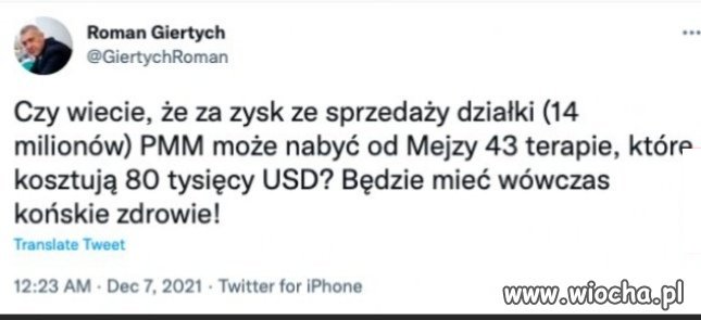 Roman dobrze radzi