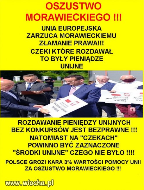 Morawiecki to nie tylko klamca, ale i oszust, jak reszta PiSu!