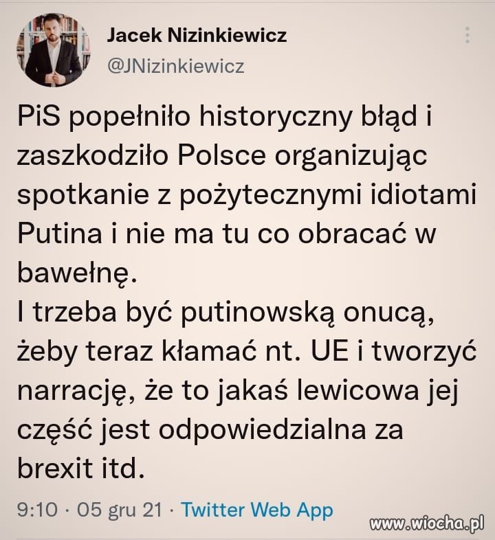 Błąd ? To zdrada narodowa !