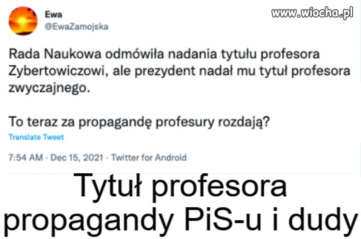 Tytuł - profesor od dudy 