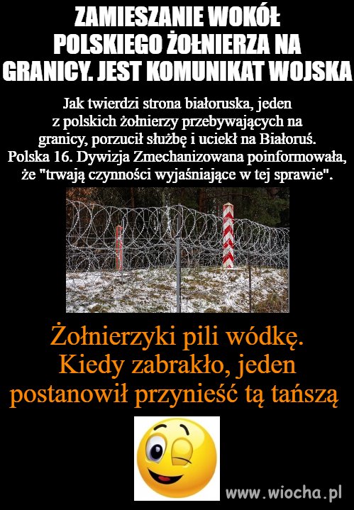 Wódki zabrakło 