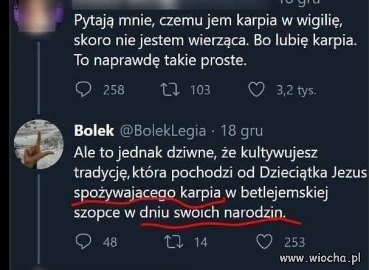 Jak to było z tym karpiem w stajence bogu