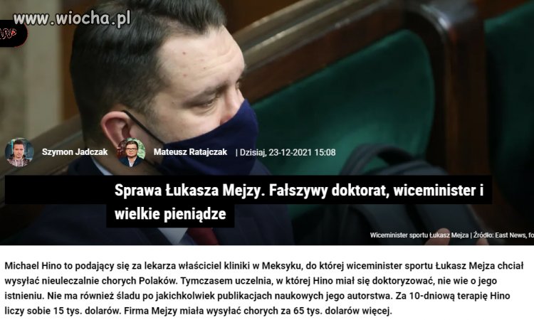 Wali mnie to że nikogo nie dał rady naciągnąć