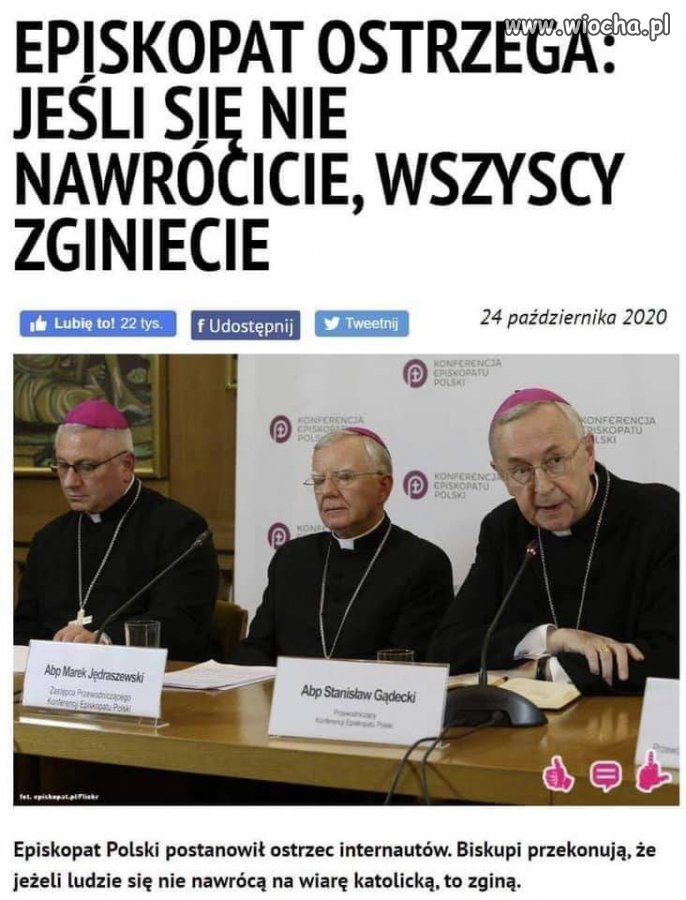 A episkopat ostrzega