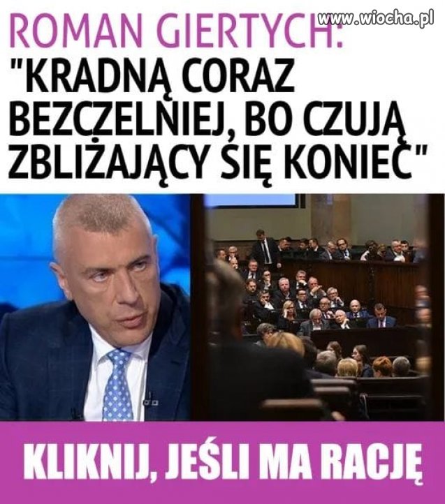 Wszystko jasne. Kres nadchodzi i się śpieszą ...