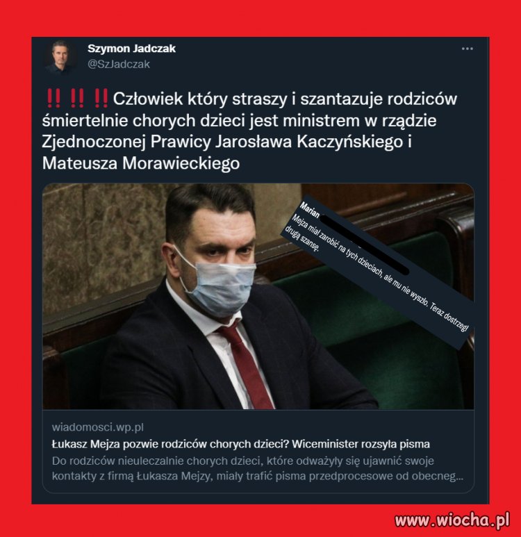 Jak nazwiesz osobnika który straszy i szantażuje rodziców śmiertelnie chorych dzieci?
