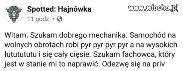 Jest tu jakiś mechanik? 