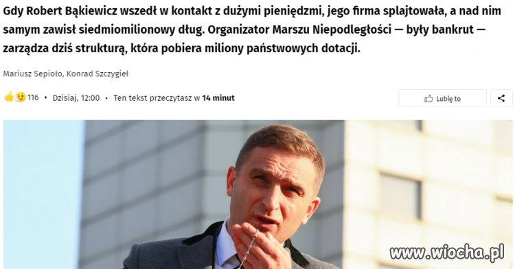 A to taki chrześcijanin z bąkiewicza