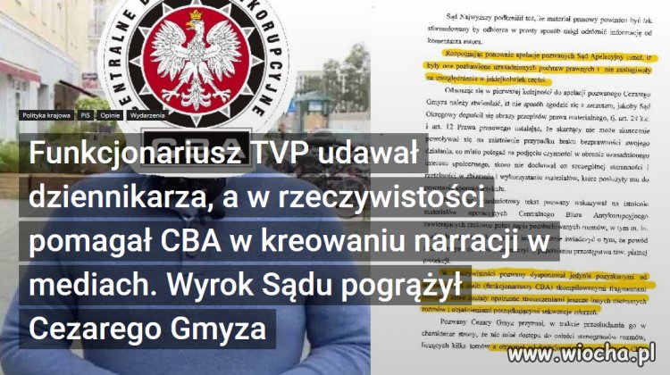 Człowiek CBA w mediach? Dziennikarz Do Rzeczy bez makijazu.