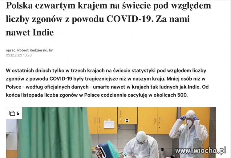 Dalej twierdzicie że covidu nie ma?