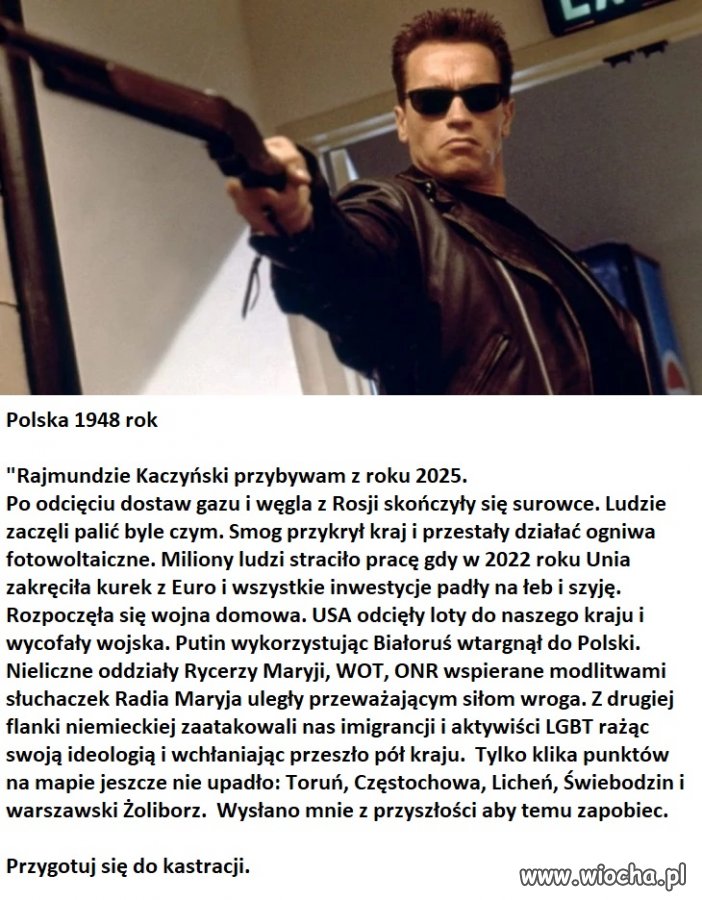 Terminatora pilnie wynajmę!