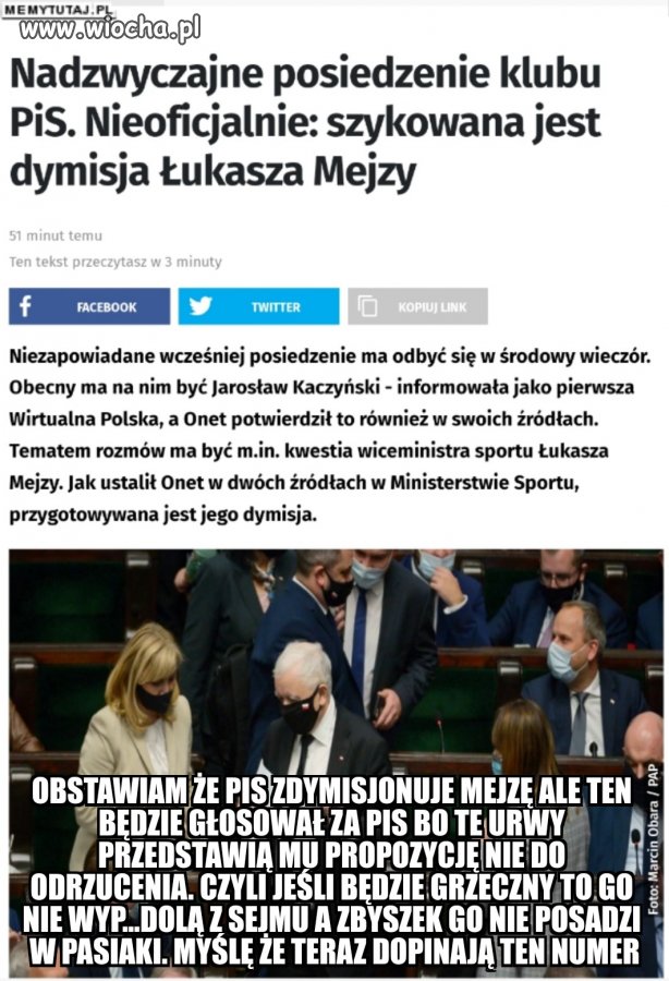 Takie tam kiedy z ministra na którym wisi...