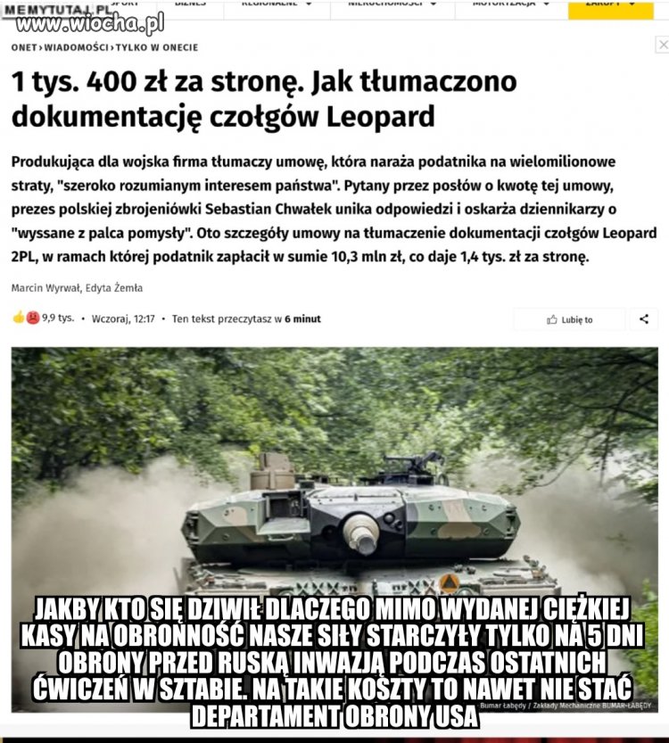 Może nie mamy obrony ale pisowskie urwy ...