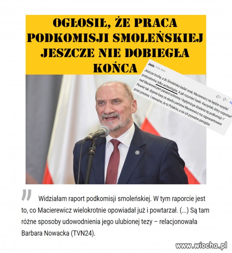 Antoni Macierewicz ogłosił, że praca podkomisji smoleńskiej jeszcze nie dobiegła końca