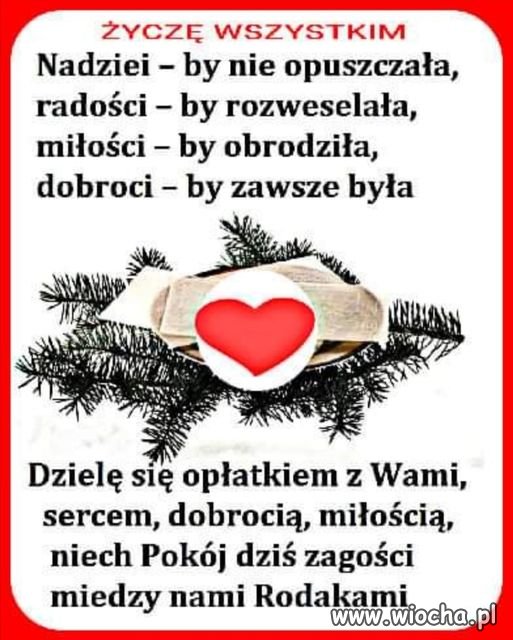 Zdrowych Wesołych Świąt