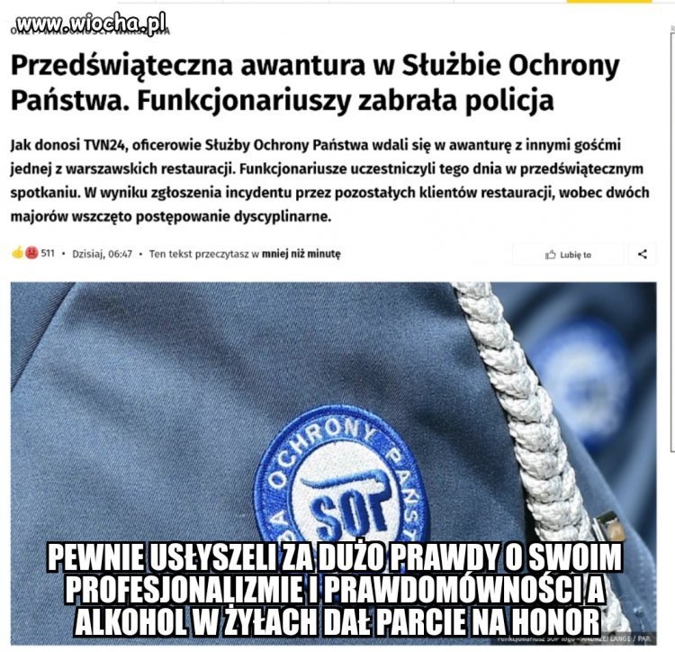 Tak się kończy jak pijanej pisowskiej szmacie...