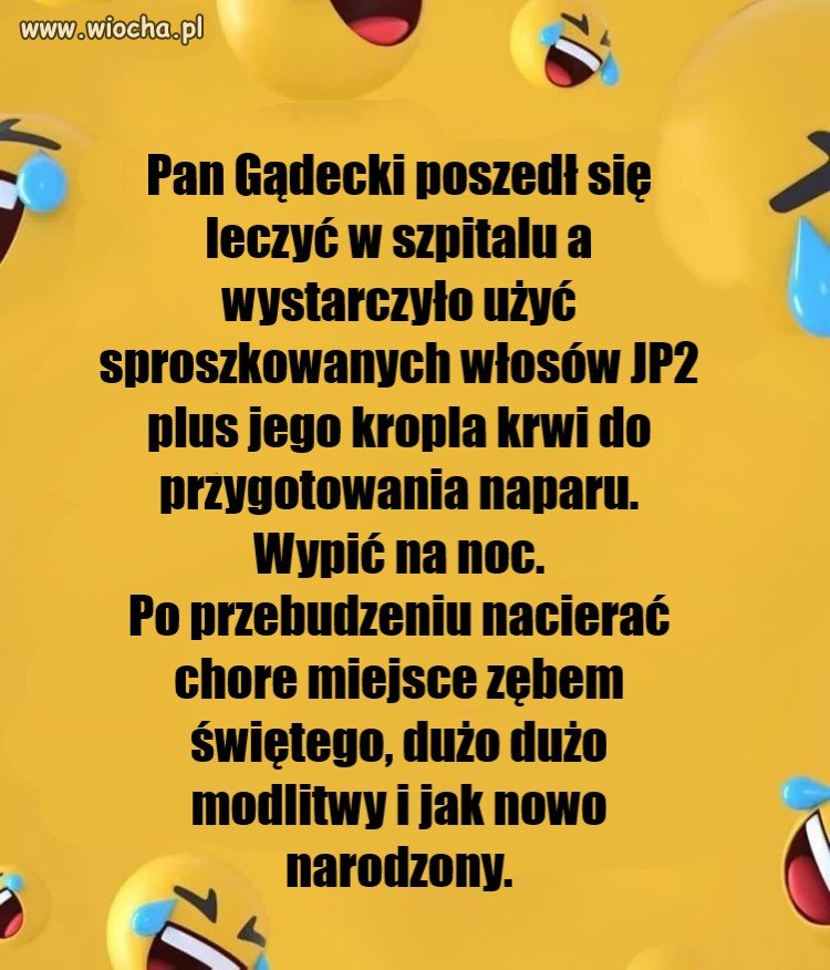 Jak trwoga to do...  szpitala!!!