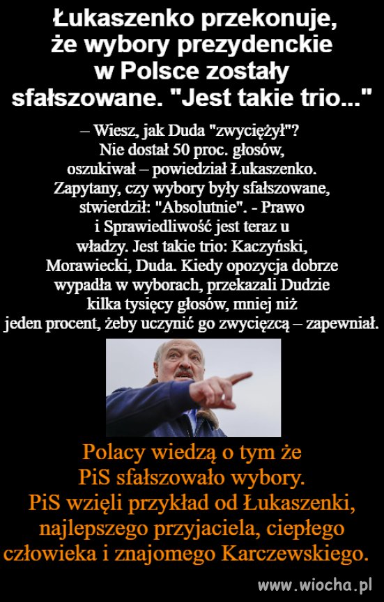 Polacy wiedzą że wybory sfałszowali 