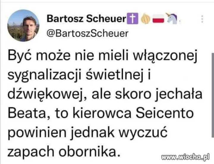 Może miał katar ?