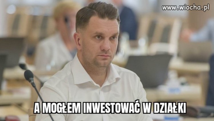 A zainwestowałem w przedziałek a -la Czarnek