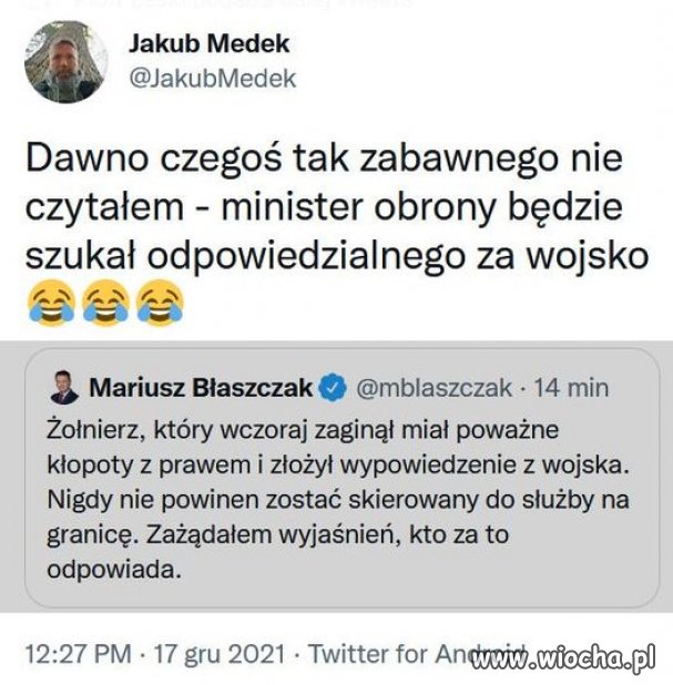 Błaszczak ty błaźnie