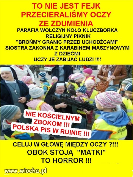 Milosierdzie sekty kosciola nie zna granic...