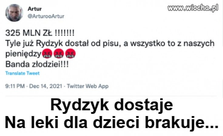 Rydzyk chapie, dzieci umierają 