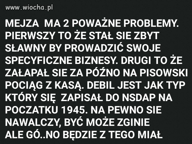 Biedaczek jak tak dalej pójdzie