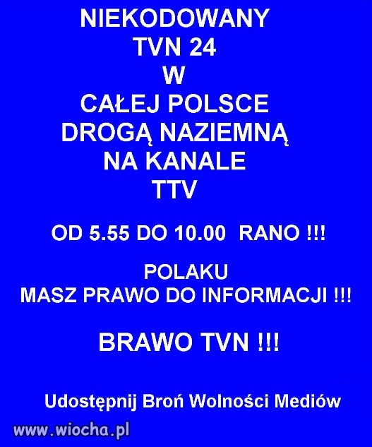 Piękny prezent pod choinkę od TVN...