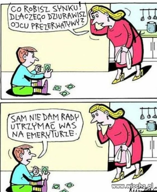Chłopak myśli przyszłościowo 