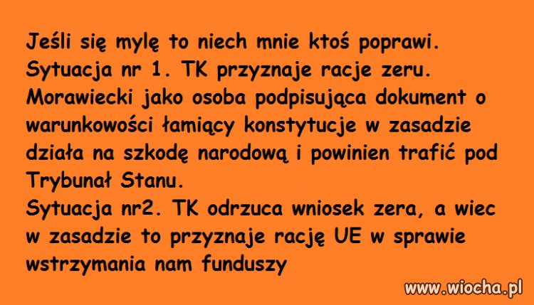 Tak co do wniosku zera