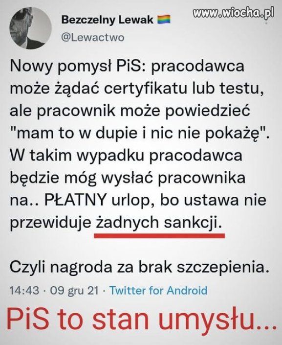 Kolejny debilny pomysł
