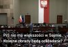 Obecnie PiS nie ma już większości w Sejmie.