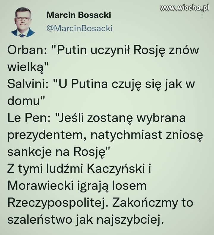 Świadomie pchają Polskę w ruskie łapy 
