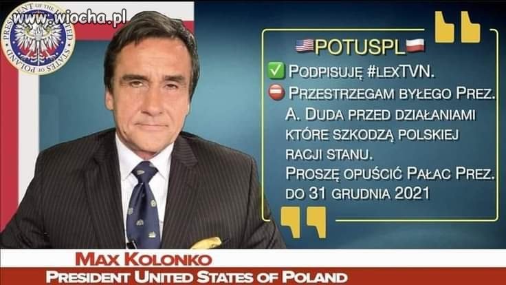 Kolonko odleciał na dobre. 