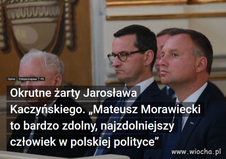 Czy Gazeta Polska przyzna mu tytuł Kłamcy Wszechczasów?