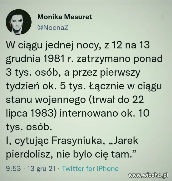 Cytat Frasyniuka ...