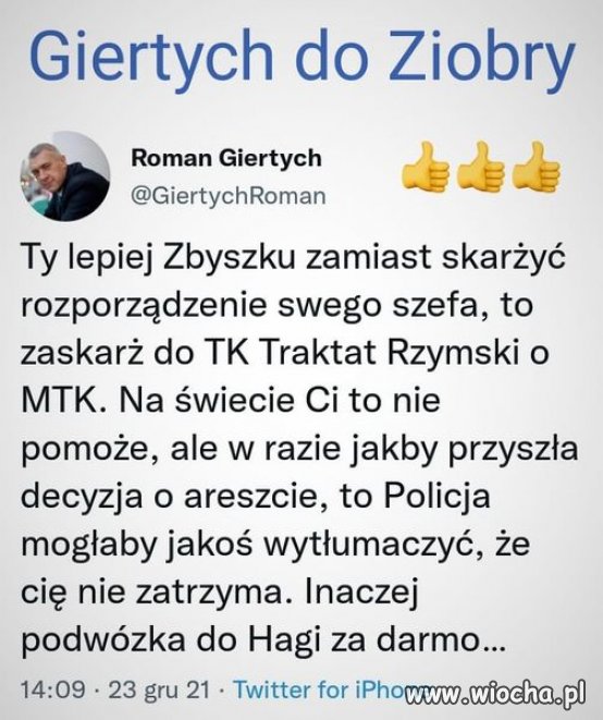 Romek jak zawsze celnie