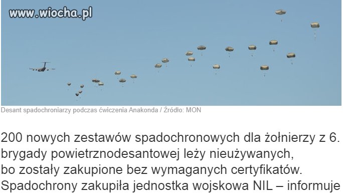 Co tam spadochrony